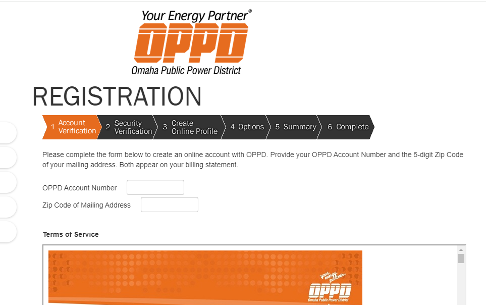 Create an OPPD User Account for Residentials