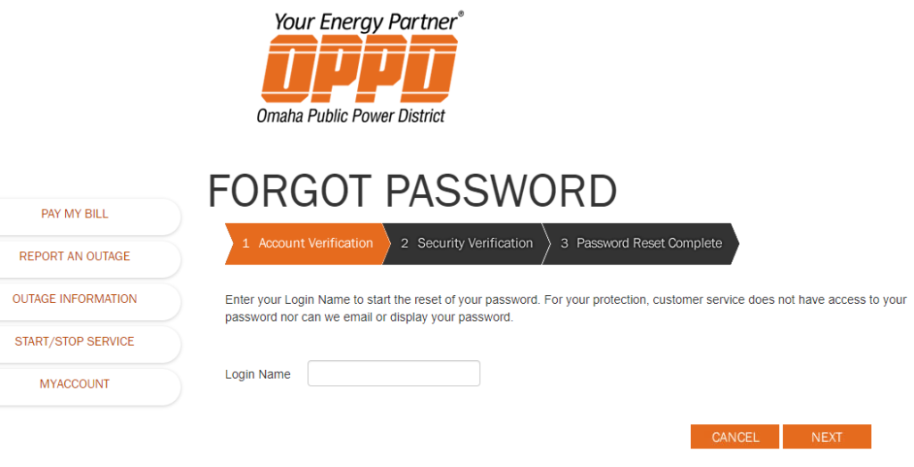 How To Retrieve an OPPD MyAccount Forgotten Password